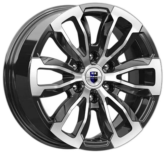 K&K Диск ЛС 18x7,5 6x139,7 Меконг (КС959) алмаз чёрный (КиК) 38 /67,1/