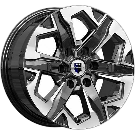 K&K Диск ЛС 17x7,5 6x139,7 Тейт (КС1050) алмаз чёрный (КиК) 36 /100,1/