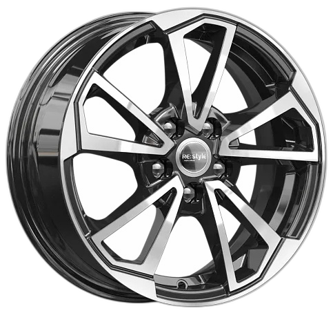 iFree Диск ЛС 15x6 5x100 КС1005 (ZV Rapid) алмаз чёрный (iFree) 38 /57,1/