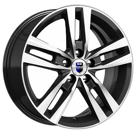 K&K Диск ЛС 16x6,5 5x112 Rassvet (КС868) алмаз чёрный -SK (КиК) 50 /57,1/