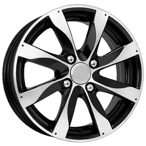 K&K Диск ЛС 15x6 4x114,3 Джемини-оригинал (КС617) алмаз чёрный (КиК) 40 /66,1/