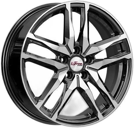 iFree Диск ЛС 18x6,5 5x114,3 Бомбей (КС1075) блэк джек (iFree) 37 /66,6/