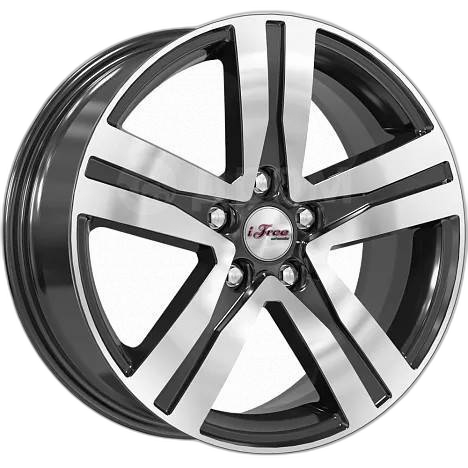 iFree Диск ЛС 17x7 5x114,3 Rebel (КС913) блэк джек (iFree) 50 /67,1/