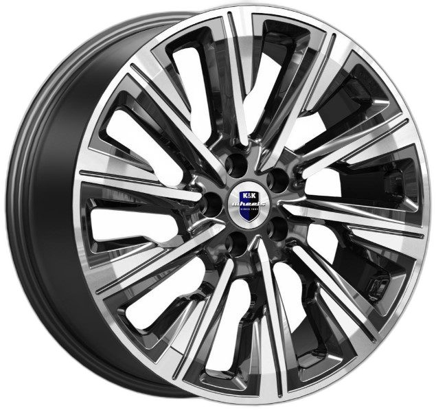 K&K Диск ЛС 19x7,5 5x114,3 Галего (КС1039) алмаз чёрный (КиК) 37 /66,6/