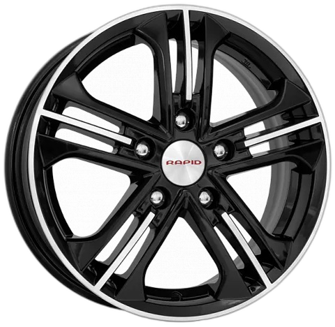 K&K Диск ЛС 15x6 5x108 Trinity (КС615) алмаз чёрный (КиК) 50 /63,35/