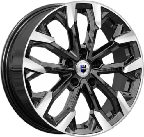 K&K Диск ЛС 17x6,5 5x114,3 Морейн (КС1046) алмаз чёрный (КиК) 50 /54,1/
