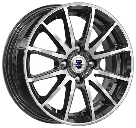 K&K Диск ЛС 14x5,5 4x100 Квант (КС960) алмаз чёрный (КиК) 38 /60,1/