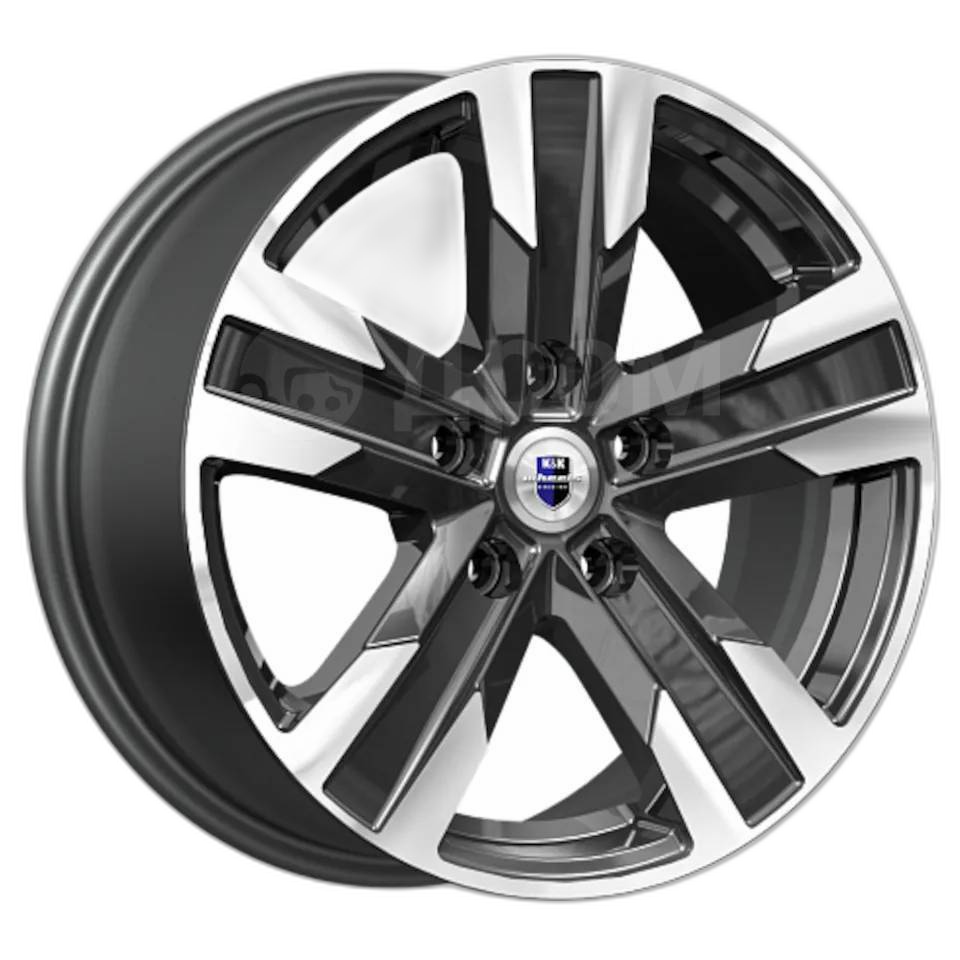 K&K Диск ЛС 16x7 5x115 Висмут (КС1009) алмаз чёрный (КиК) 40 /70,2/