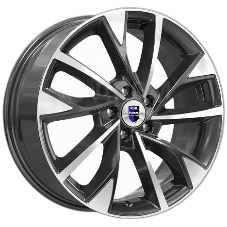 K&K Диск ЛС 17x7 5x110 Роквуд (КС900) алмаз чёрный (КиК) 50 /67,1/