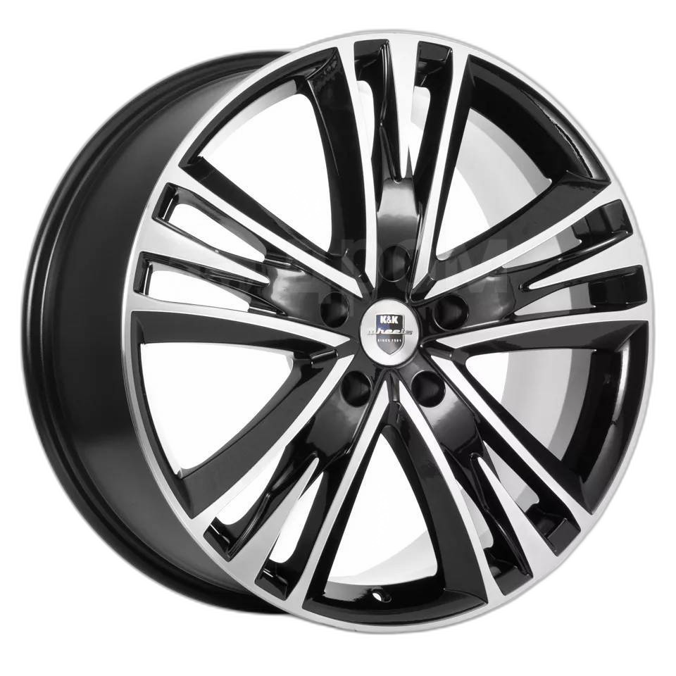 K&K Диск ЛС 20x8,5 5x114,3 Атлас (КС661М) алмаз чёрный (КиК) 45 /64,1/