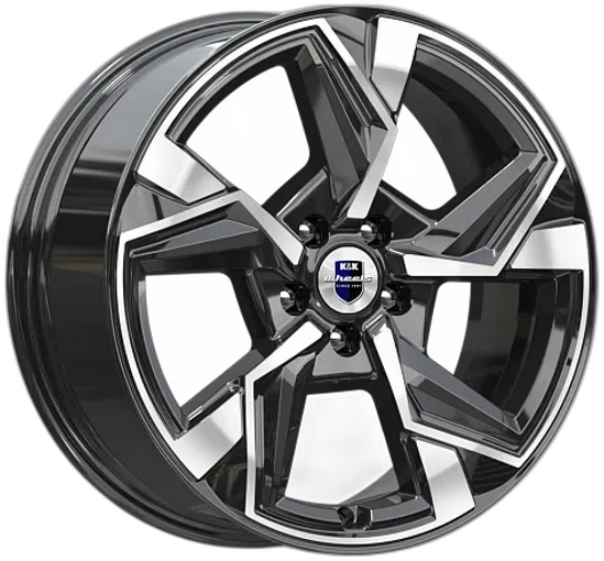 K&K Диск ЛС 18x7,5 5x110 Кайан (КС1012) алмаз чёрный (КиК) 37 /65,1/