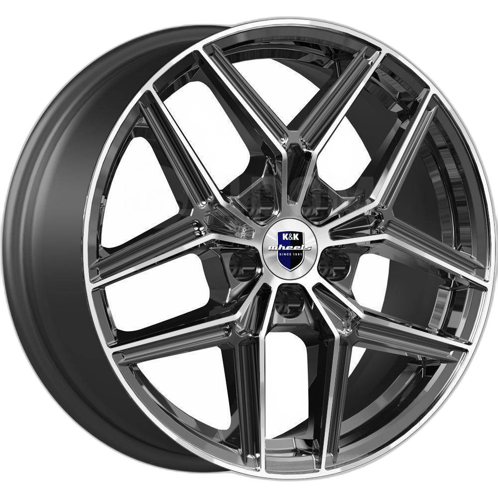 K&K Диск ЛС 17x7 5x112 Юнион (КС1025) алмаз чёрный (КиК) 40 /57,1/