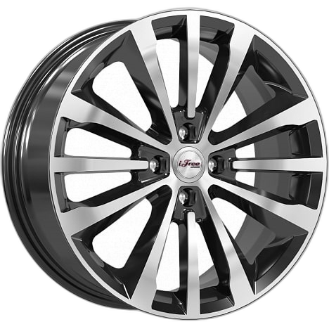 iFree Диск ЛС 17x7 4x100 Андерсен (КС912-01) блэк джек (iFree) 41 /60,1/