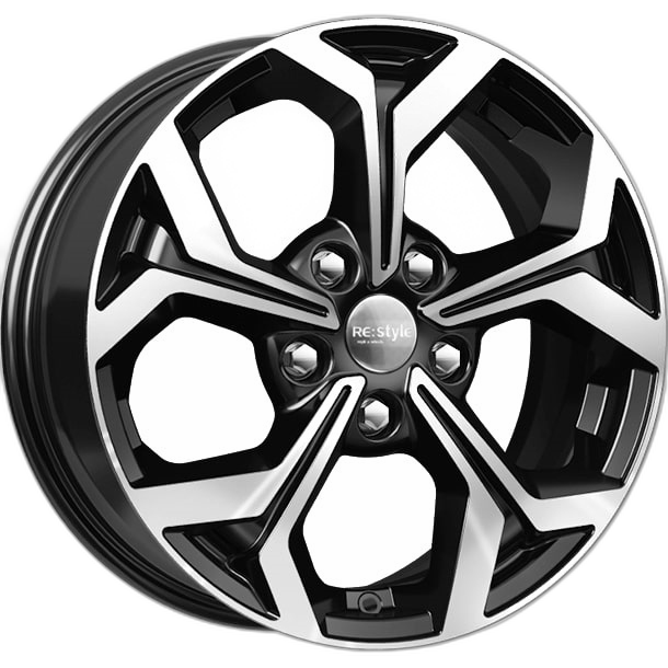 iFree Диск ЛС 16x6,5 5x108 КС878 (ZV Focus) алмаз чёрный (iFree) 50 /63,35/