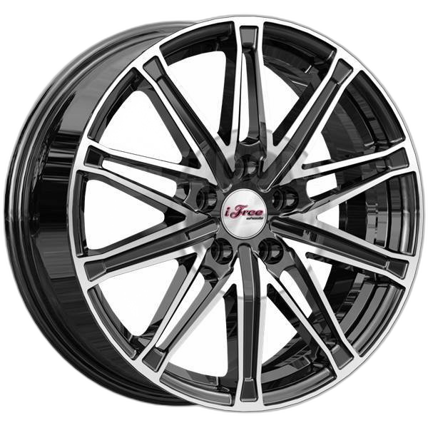iFree Диск ЛС 17x6,5 5x114,3 Виар (КС1065) блэк джек (iFree) 45 /67,1/