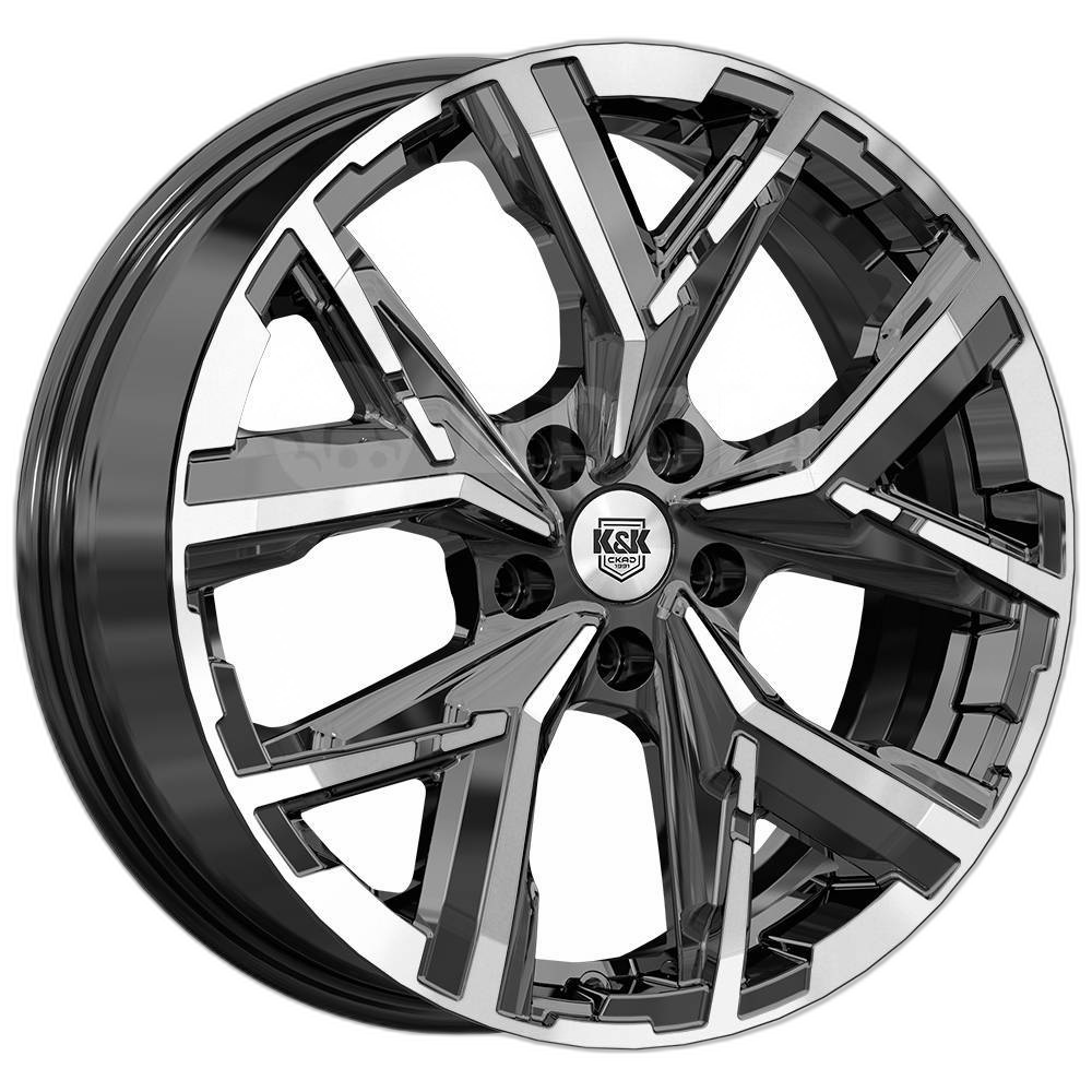 K&K Диск ЛС 18x6,5 5x114,3 Айона (КС1169) алмаз чёрный (КиК) 34 /66,6/