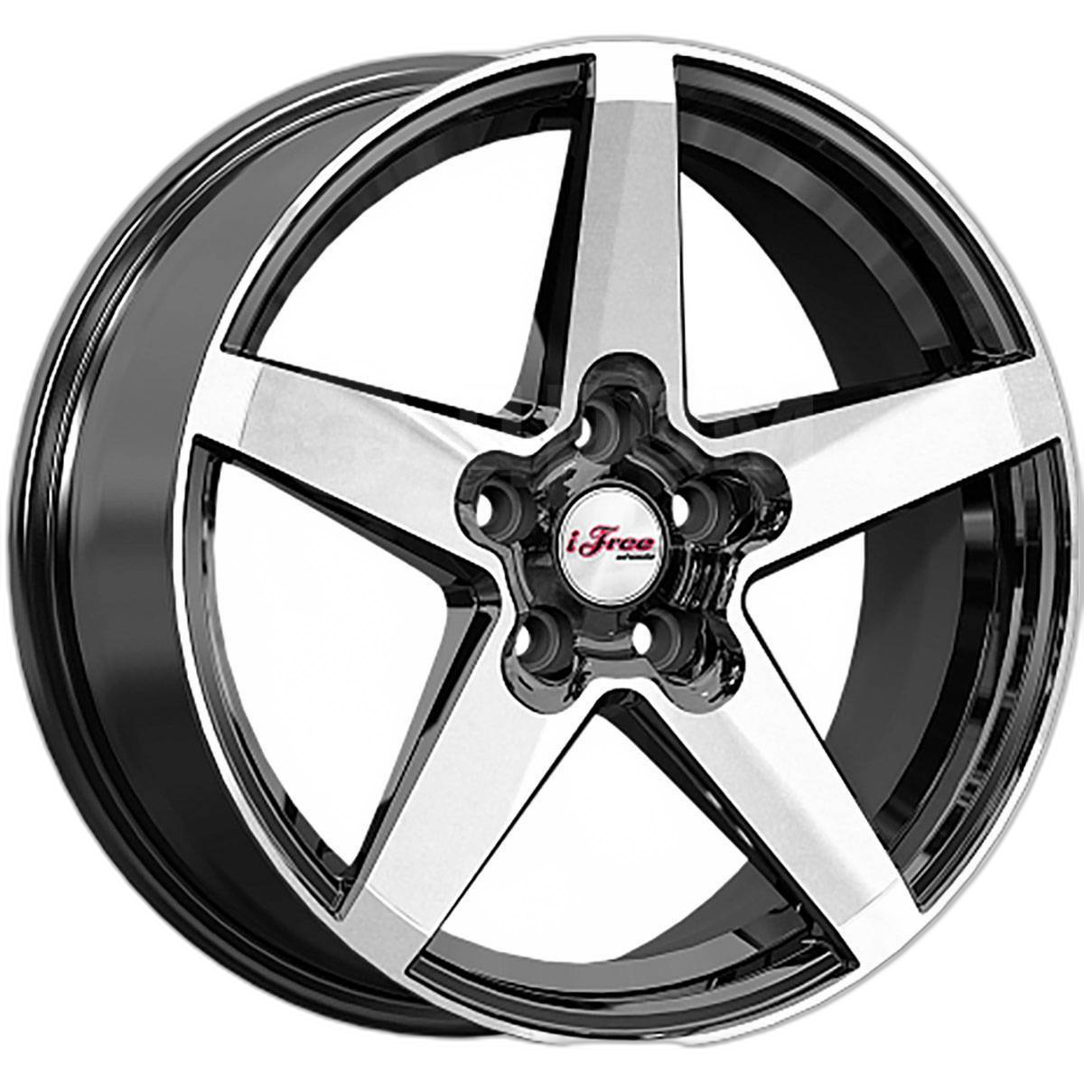 iFree Диск ЛС 17x6,5 5x112 Токен (КС1127) блэк джек (iFree) 37 /57,1/