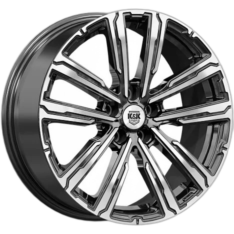 K&K Диск ЛС 18x7,5 5x114,3 Аламер (КС1216) алмаз чёрный (КиК) 45 /64,1/