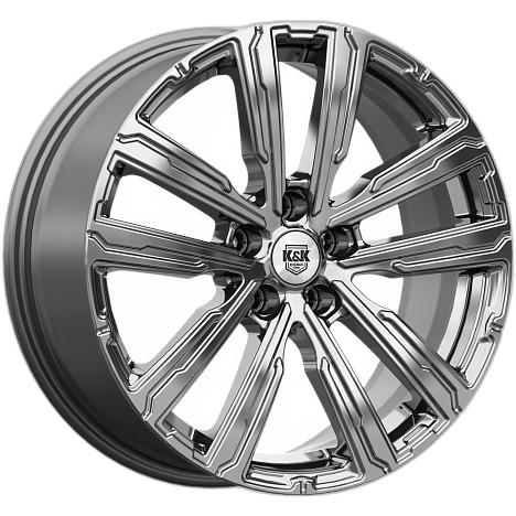 K&K Диск ЛС 18x7,5 5x114,3 Аламер (КС1216) дарк платинум (КиК) 45 /60,1/