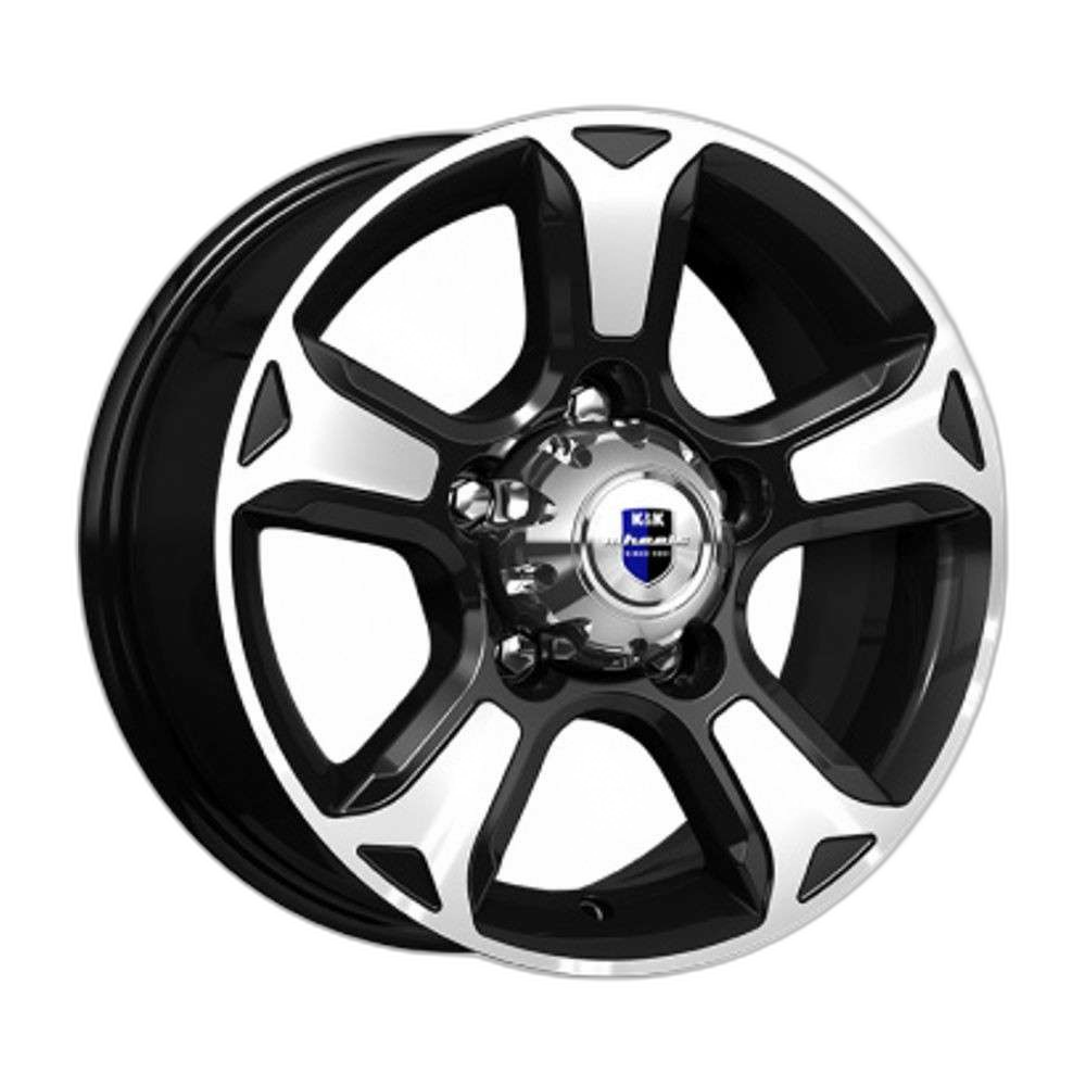 K&K Диск ЛС 16x7 5x139,7 Атлант (КС757-00) алмаз чёрный (КиК) 35 /98/