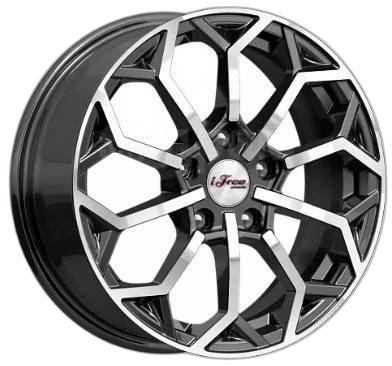 iFree Диск ЛС 16x6,5 5x105 Спейс-Нидл (КС1000) блэк джек (iFree) 38 /56,6/
