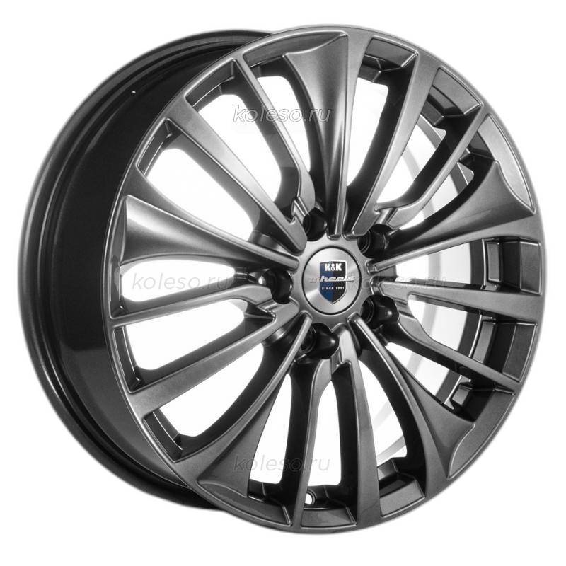 K&K Диск ЛС 17x6,5 4x100 Flanker-оригинал (КС905) дарк платинум (КиК) 41 /60,1/
