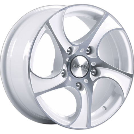 Скад Диск ЛС 16x7 5x139,7 Вихрь алмаз белый (СКАД) 40 /98,5/