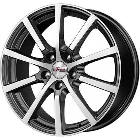 iFree Диск ЛС 17x7 5x114,3 Big Byz (КС680) блэк джек (iFree) 50 /67,1/