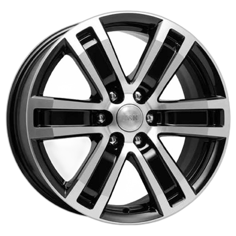 K&K Диск ЛС 17x7,5 6x139,7 R-7 Рольф-ориг. (КС457) алмаз чёрный (КиК) 25 /106,1/