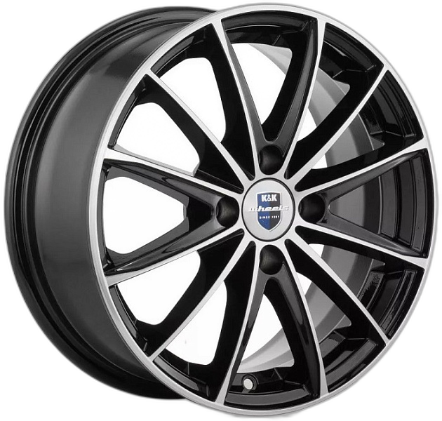 K&K Диск ЛС 15x6 4x100 Пойнт Бланк (КС884) алмаз чёрный (КиК) 50 /60,1/