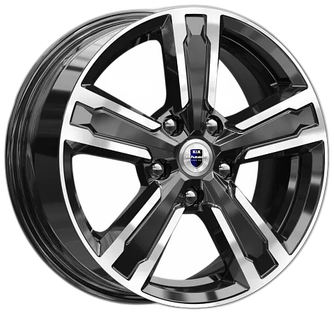 K&K Диск ЛС 16x6,5 5x108 Оклахома (КС998) алмаз чёрный (КиК) 37 /65,1/