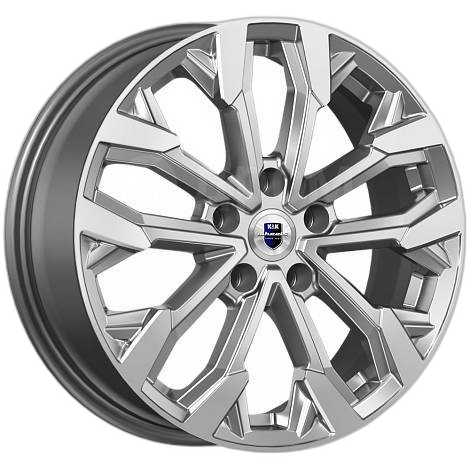 K&K Диск ЛС 17x6,5 5x108 Морейн (КС1046) дарк платинум (КиК) 33 /60,1/