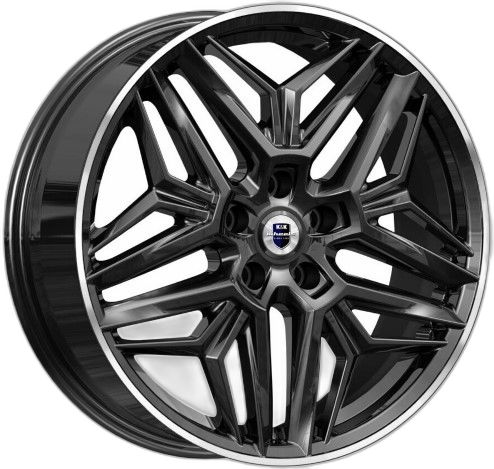 K&K Диск ЛС 19x7 5x108 Колумб (КС1038) алмаз чёрный (КиК) 33 /60,1/