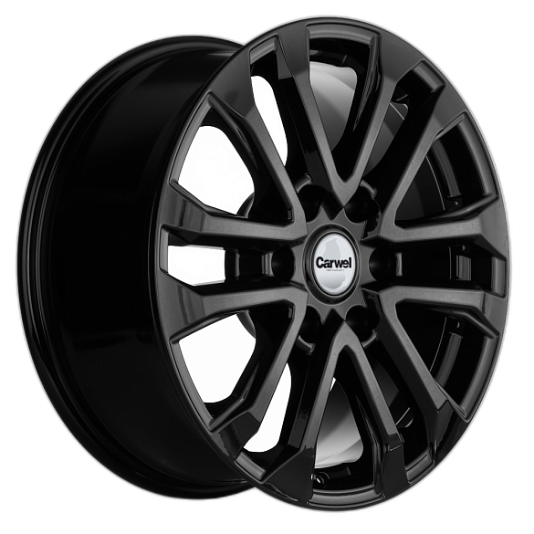 Диск ЛС 18x7,5 6x139,7 Пур 1805 (Pajero) BL (Carwel) 38 /67,1/